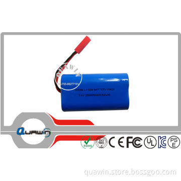 7.4V 2600mAh Lithium Battery Pack